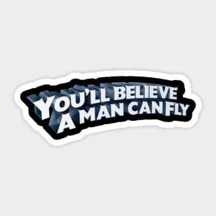 CapedWonder Believe Logo 1 Sticker